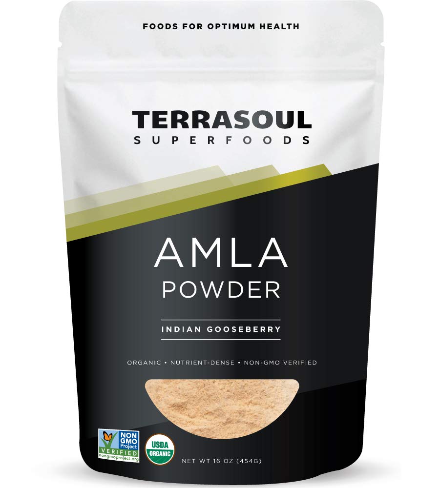 Terrasoul Superfoods Orgaaniline Amla Marjapulber (Amalaki), 16 Oz - Antioksüdandirikas C-vitamiin | toetab immuunsust
