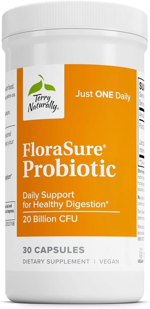 Terry loomulikult FloraSure probiootikum - seedimist täiendada, et aidata vastu aeg-ajalt puhumine ja toetada gaasi leevendamine - soolestiku tervise toetamise täiendada Bifidobacterium Bifidum - 30 kapslit