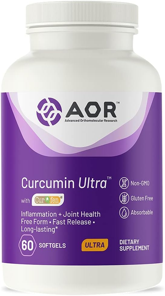 AOR, Curcumin Ultra, Premium täiendus, kiire toimega ühine tugi, 60 Softgels (60 Servings)