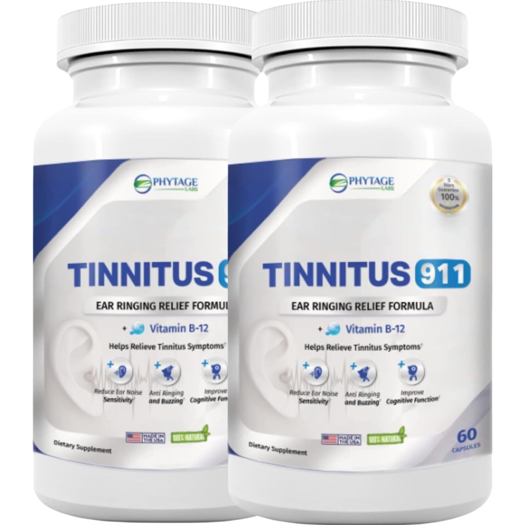 Tinnitus 911 - Tinnitus Relief Supplement - Ear Ring Relief - 2 Pack