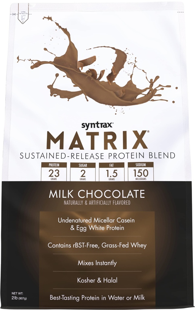 Syntrax Nutrition Matrix - püsivalt vabastav valk segu, piimašokolaad 2 naela.