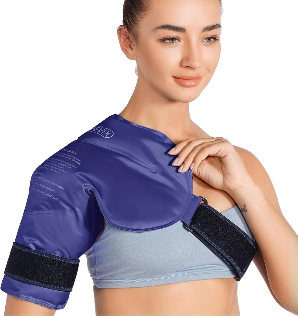 REVIX Õlg Ice Pack Rotator Cuff Cold Therapy, Ice Packs for Injuries Korduvkasutatav geel Õlgadele Valu leevendamine, Bursiit ja turse, Cold Compress õlajäämähis