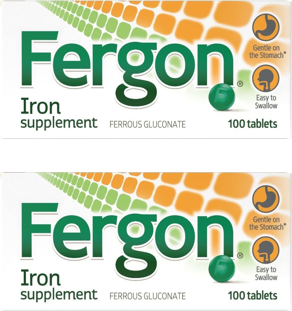 Fergon suure tugevusega raud väga lahustuv ja kergesti seeditav, 27 mg rauda, 100 tabletti