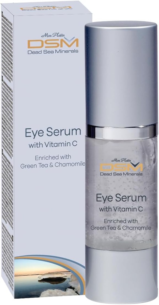 Mon Platin, DSM, Dead Sea Minerals,Mineral Seerum Eye Seerum C-vitamiin, 1.02fl.oz/30 ml