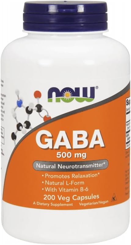 NOW Foods - GABA vitamiin B6 500 mg. - 200 taimetoitlase kapslit