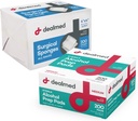 Dealmed Alcohol Prep Pads ja Gauze Sponge Bundle | 200 Count Keskmise suurusega Alkohol Pads Plus 4 " x 4" Kirurgiline Käsn Gauze Pads 200 Count