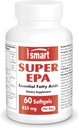 Supersmart - Super EPA 855mg päevas (kõrge tugevus) - EPA kalaõli lisand - looduslik oomega 3 kontsentraat - EikosaPentaeenhape | Mitte-GMO & Gluteenivaba - 60 Softgels