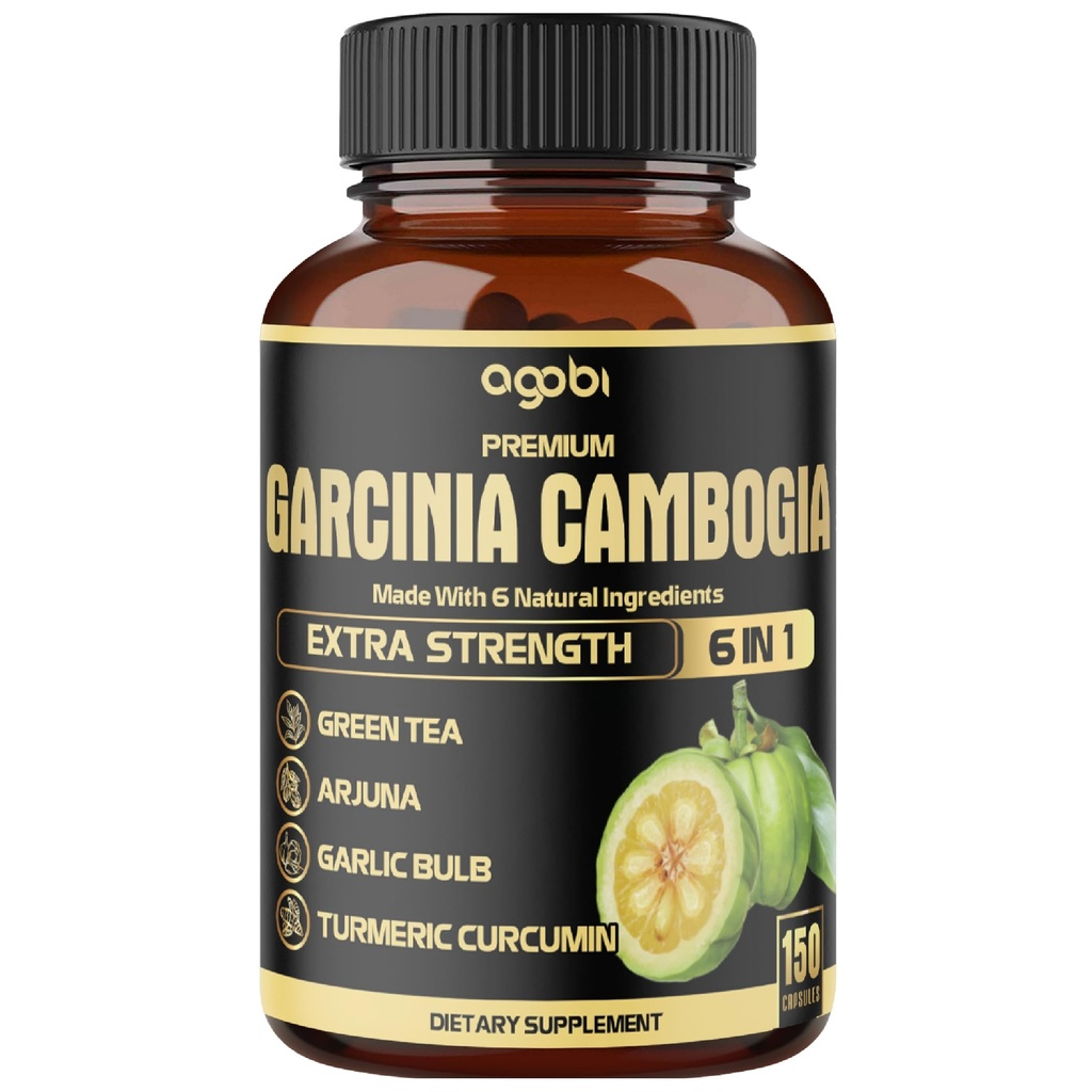 Premium gartsiinia cambogia kapslid rohelise tee, Arjuna, küüslauk, kurkum, must pipar - keha tervise ja immuunsüsteemi tugi täiendada - 1 Pack 150 kapslit 5 kuud