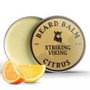 Striking Viking Beard Balm meestele - Leave in Beard Conditioner - Styling Balm valmistatud looduslikult saadud habemevõi, Argan & Jojoba Oils (2 Ounce (Pack of 1), Citrus)