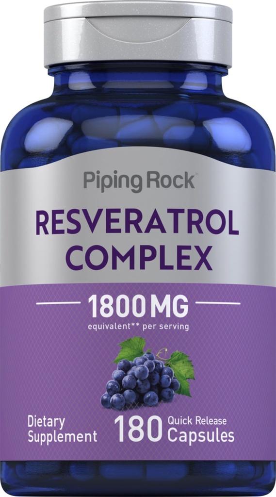 Torukivi Resveratrooli kompleks 1800 mg | 180 kapslit | Viinamarjaseemne ekstrakt | Mitte- GMO, Gluteenivaba toidulisand