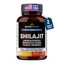 SANDHUHERBALS Shilajit kapslid meestele ja naistele | Puhas Himaalaja segu ashwagandhaga | kõrge potentsi ja energia lisand | 2 kuud pakkumine | lisavõimsuse ja vastupidavuse jaoks | Combo koos meresamblaga