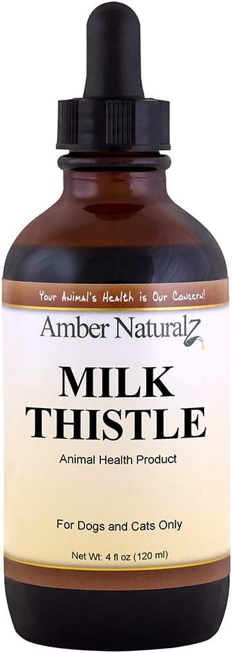 AMBER NATURALZ Piimaohakas Taimne toidulisand koertele ja kassidele | Toetab normaalset maksafunktsiooni ja detoksifitseerimist | Looduslik abi maksa toetamiseks ja naha terviseks