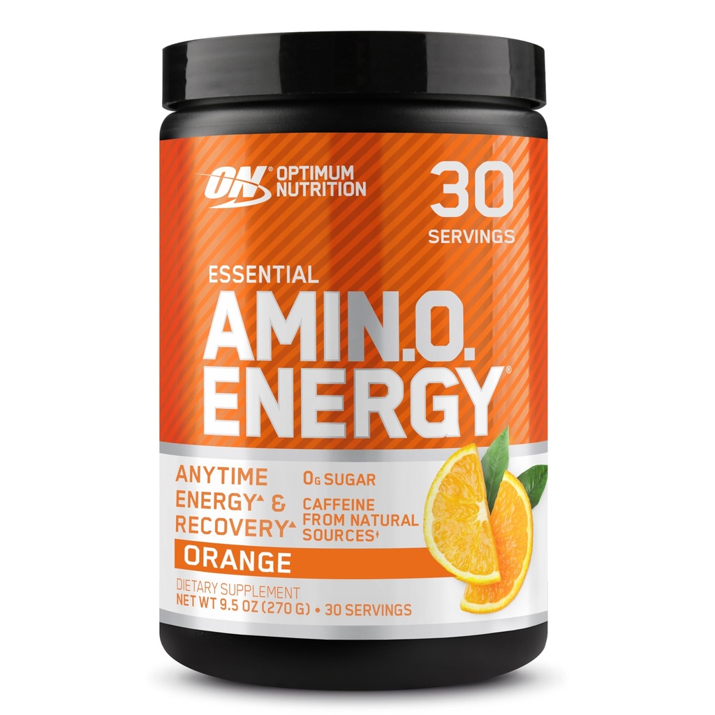 Optimaalne toitumine Amino Energia - Pre Treening rohelise tee, BCAA, Aminohapete, Keto Sõbralik, Rohelise Kohviekstrakti, Energiapulber - Apelsinijahuti, 30 Servings (pakendamine võib varieeruda)