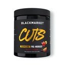 BLACKMARKET CUTS Pre Workout - termogeenne energia ja fookus pulber meestele ja naistele, rasva ainevahetus, lihaste määratlus, kreatiinivaba, 30 serveerimist (puuviljapunch)