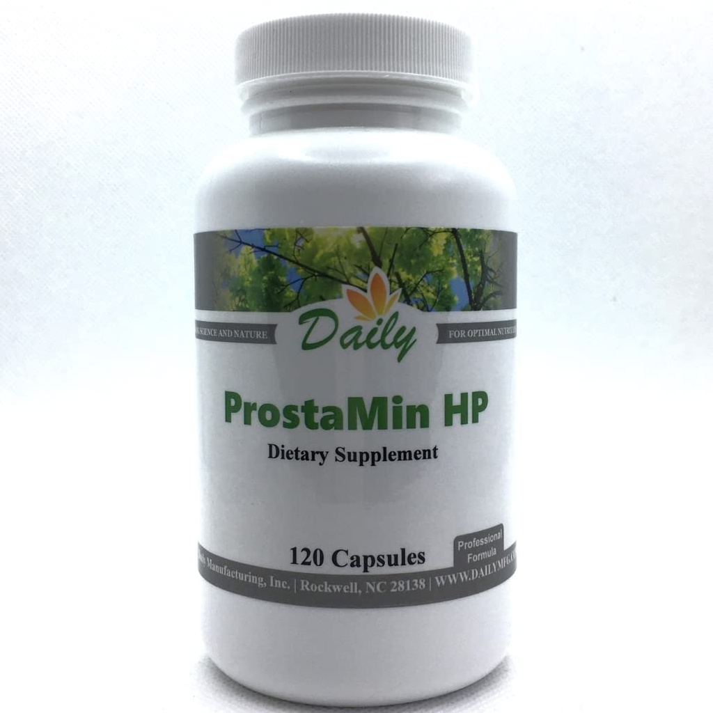 Daily Manufacturing ProstaMin HPTM (Beeta Sitosterol, Pygeum, Reishi Seene, Küüslauguekstrakt, Kurkumiin (Tuumerist) & Tsink)
