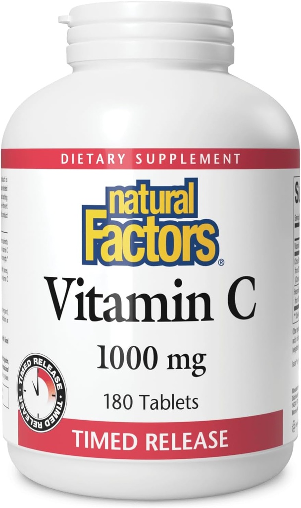 Looduslikud tegurid, C-vitamiin 1000 mg, aeg vabastab antioksüdandid immuunsuse ja luu tervise jaoks