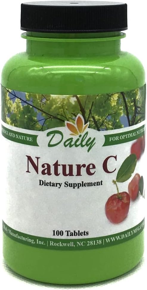 Igapäevane tootmislaad C (Acerola Cherry C-vitamiin) 100 tabletti pudeli kohta