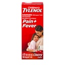 Laste Tylenol Vedel Suukaudne suspensioon Meditsiin, atsetaminofeen Valu Reliever & Palaviku vähendaja, Aspiriin-, Ibuprofeen- & Alkoholivaba, Kirss, 4 Fl. Oz