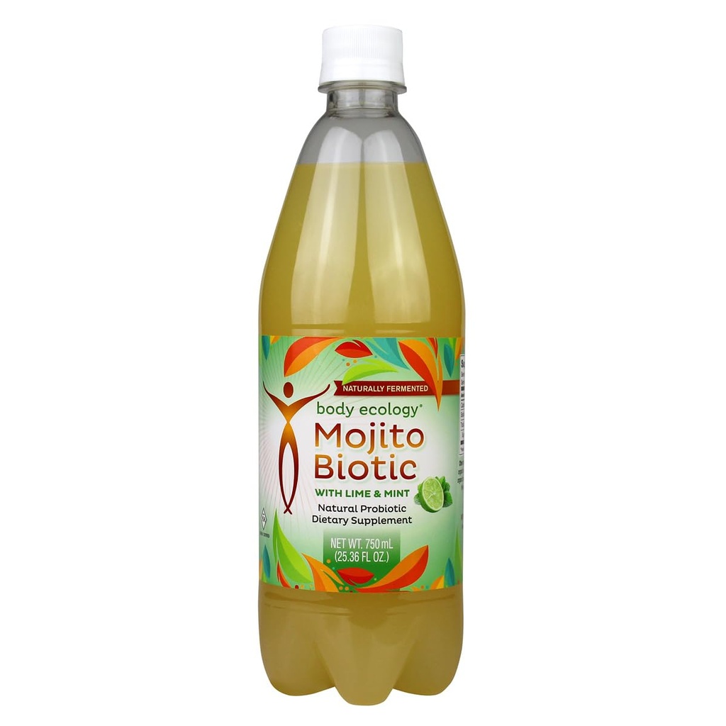 Kehaökoloogia MojitoBiotic | Keto-sõbralik, madala süsivesikusisaldusega probiootiline jook, mis võib aidata suhkru isu vähendada. 25oz Pudel