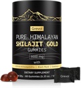 Himaalaja Shilajit Gummies: Gold Grade Shilajit Rikas Ashwagandha Fulvic Acid & 85+ Trace Minerals - No Added Sugar - Individuaalselt Pakitud - Meestele & Naistele - 60 Gummy