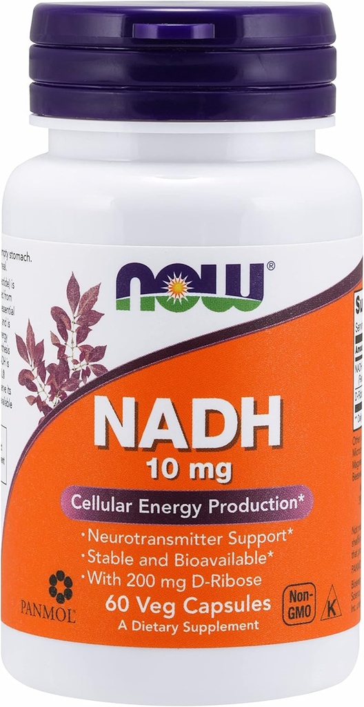 Nüüd toidud NADH koos riboosiga, 10 mg, 60 Vcaps