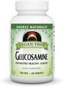 Allikas Naturals Vegan Tõeline glükoosamiin, soodustab tervislikke liigeseid *, 750 mg - 60 tabletti