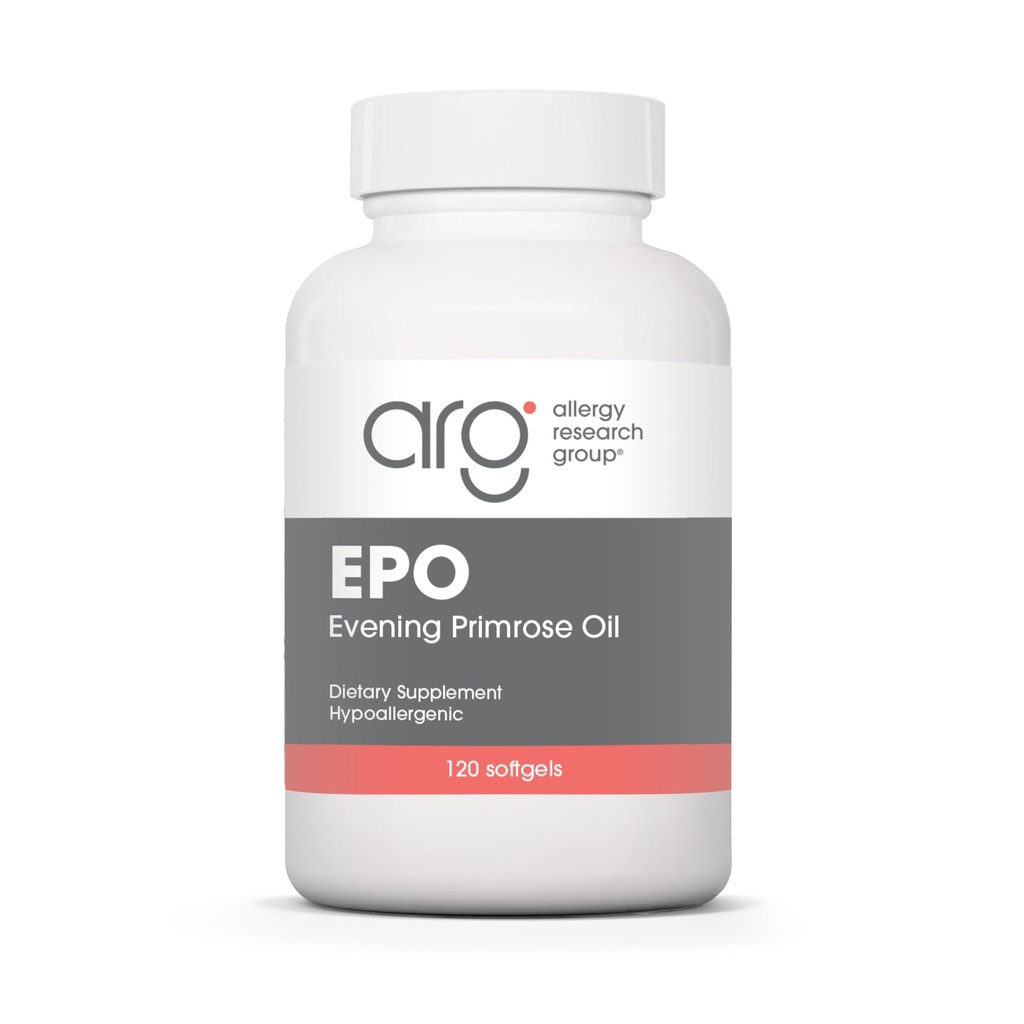 Allergia uurimisrühm EPO - Õhtune primaarõli meestele ja naistele, kuivadele silmadele, Omega-6, GLA gamma-linoleenhape, 500 mg täiendus - 120 krahv