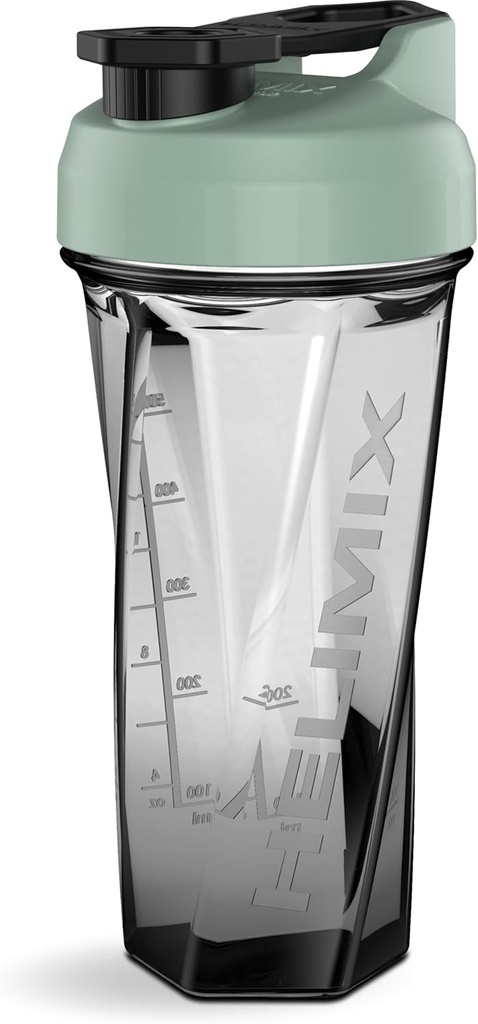 HELIMIX 2.0 Vortex Blender Shaker Bottle hoiab kuni 28oz | Segamiskuuli ega viskit | USA Made | Portable Pre Workout Whey Protein Drink Shaker Cup | Segab kokteile Smoothies Shakes | Top Rack Safe