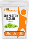 BulkSupplements.com Sojavalk Isolaatpulber - Veganvalgu pulber, maitsestamata - puhas & gluteenivaba, 30 g serveerimise kohta, 1 kg (2,2 naela) (pakk 1)