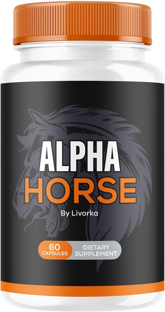 Alpha Horse, Alpha Hobuse pillid meestele, Alfa Hobuse Kapslid, Alfa Hobuse Täiendus, Alfa Hobuse Vitamiin Kõik Natural Premium Formula, Alfa Horse Supplement Support, 60 kapslit 1 kuu