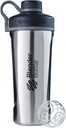 BlenderBottle Radian Shaker Cup Isoleeritud roostevabast terasest veepudel traadi viskiga, 26-kordne, looduslik / must