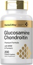 Arsti tee Glükosamiin Kondroitiin MSM kurkum | 200 kapslit | Advanced Support Complex | Mitte-GMO, Gluteenivaba toidulisand