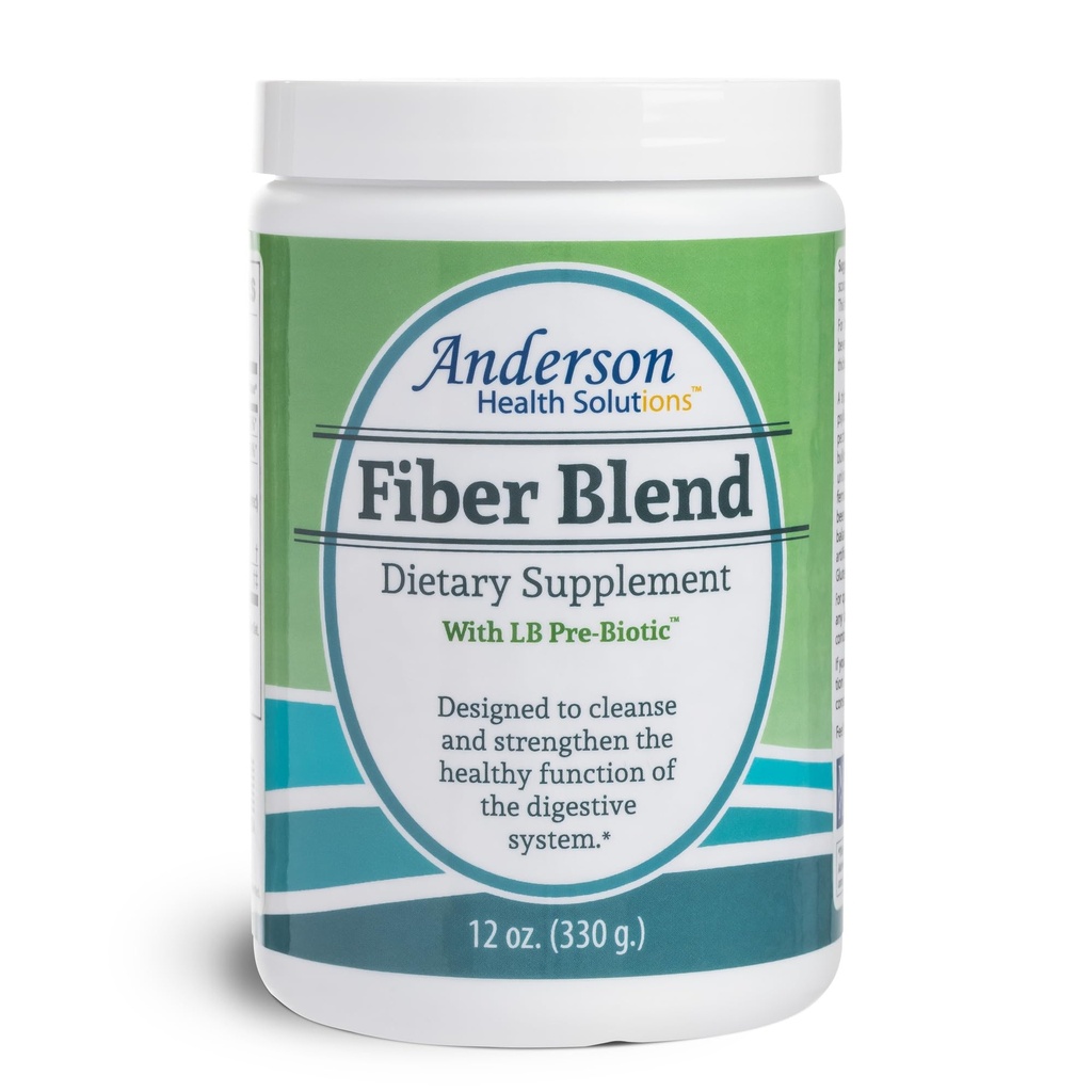 Anderson Fiber Blend koos LB prebiootikumiga, Premium kõik looduslikud kiudained, Psyllium ja Apple Pectin, Fiber Powder, Colon Cleanse, toetab tervislikku soolestikku ja kolesterool 12 ühikut