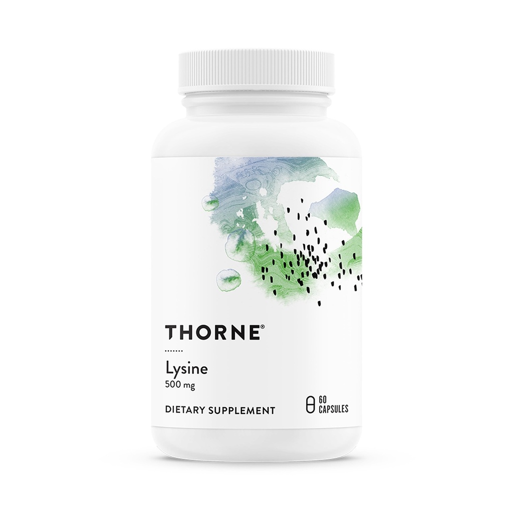 THORNE - lüsiin - asendamatu aminohape naha tervise, energiatootmise ja immuunfunktsiooni jaoks * - 500 mg - 60 serveerimist