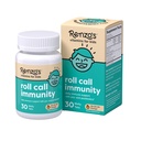 Renzo Roll Call Immunity - Lahutatavad lapsed Immune Support Supplement koos IMMUSE Postbiootikumi, suhkruvabad lapsed Vitamiinid, 30 Orange-Maitsestatud Melty Tabs