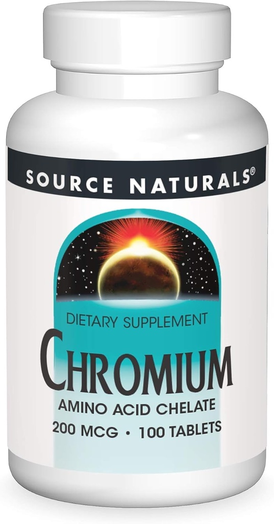 Allikas Naturals, Inc. Chromium Chelate 200mcg 100 Tablett