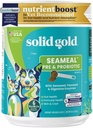 Solid Gold SeaMeal Kass Probiootikumid Ja Koera Probiootikumid Seedetrakti Terviseks - Kelp Pulber Koer & Kass Multivitamiinilisand w / Prebiootikumid & Seedeensüümid Nahale, Coat & Soolestikule + Immuunsüsteemi tugi - 8oz