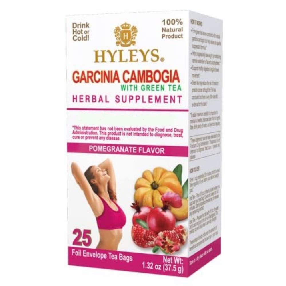 HYLEYS tee Garcinia Cambogia Roheline tee granaatõuna maitsega - 25 teekotid