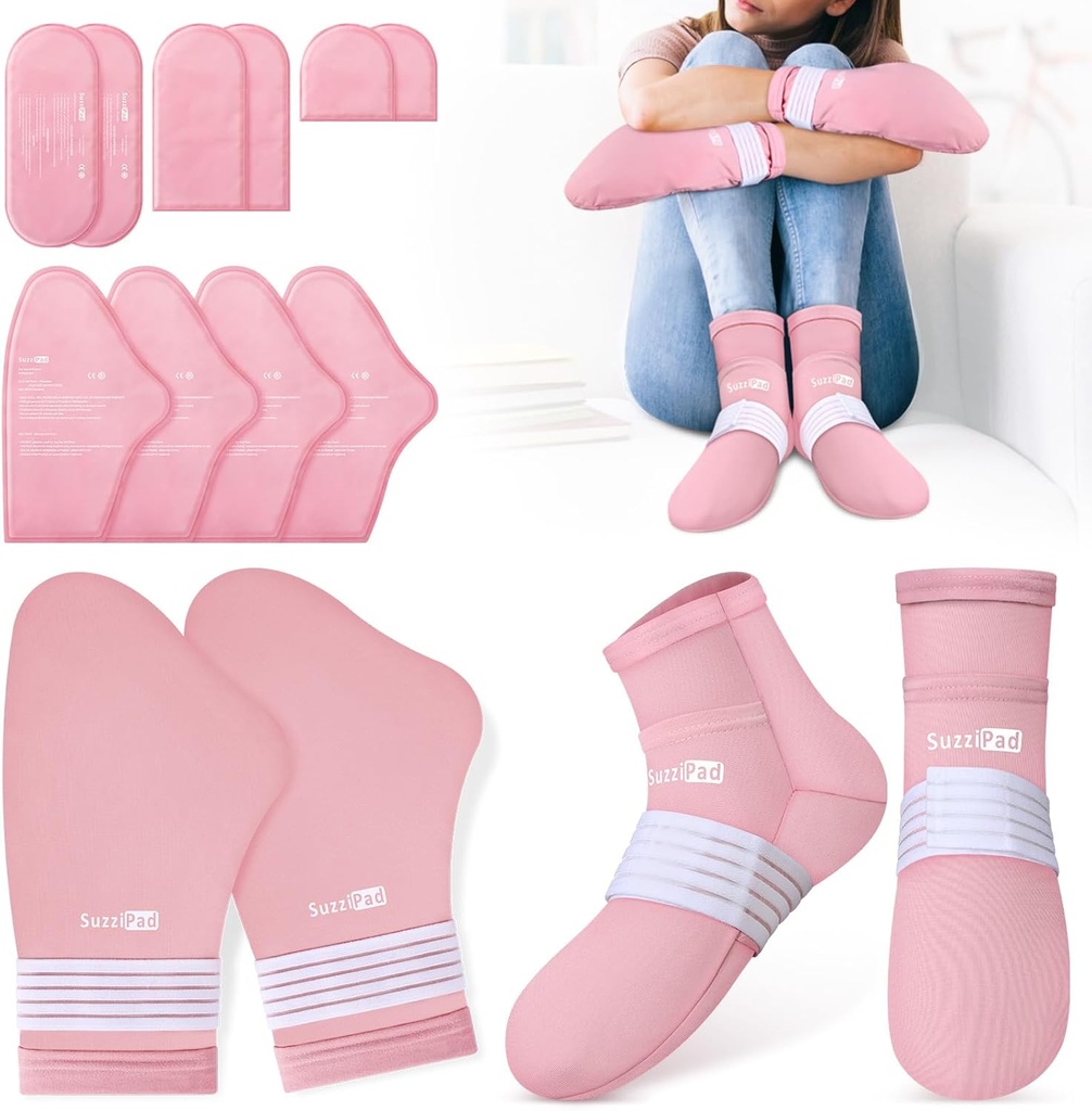 SuzziPad Cold Therapy Socks and Gloves for Chemotherapy, Chemo Must Haves for Women and Man, Ideaalne rahustav käsi ja jalg Ebamugavus, S/M