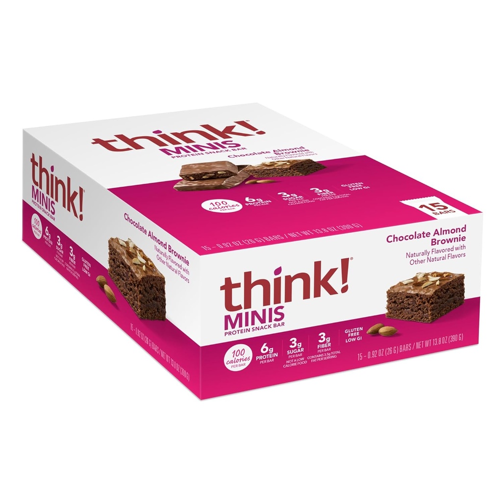 mõtle! Minis, šokolaad Almond Brownie, 15 krahv