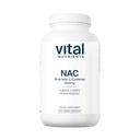 Vitaalsed toitained NAC 600mg | N-atsetüültsüsteiin | Vegan NAC-i lisand | Siinus-, maksa-, immuun- ja hingamisteede tervise antioksüdant * | Gluteen, piimatooted, sojavaba | 200 kapslit