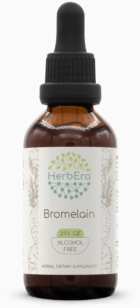 Bromelain B60 Alkoholivaba taimeekstrakti tinktuur, superkontsentreeritud looduslikult valmistatud bromelain, ananass (Ananas comosus) (2 fl oz)