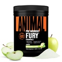 Animal Fury Pre Workout Pulber - Roheline Õun, 350mg Kofeiin, BCAA Aminohapped, 2g Beeta-alaniin, tsitrulliin ja türosiin, energia, fookus, tugevus, vastupidavus, eeltreening meestele ja naistele, 20 Servings