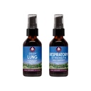 WishGarden maitsetaimed Tervislik hingamine Bundle - Deep Lung Bronchial Support Lung Cleanse & Detox + Respiratory Tonic toetab pikaajalist kopsude vastupidavust ja paremat kopsude efektiivsust, 2oz Bundle