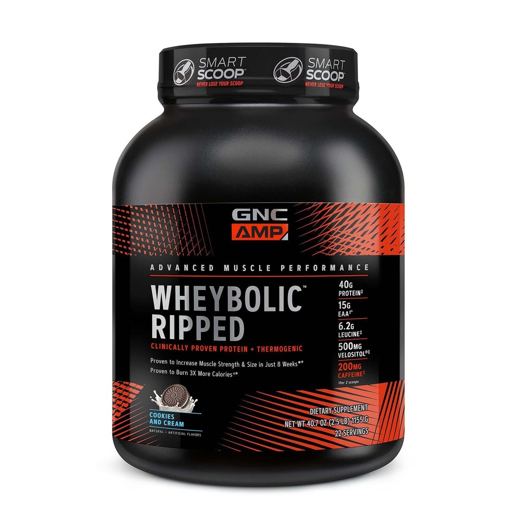 GNC AMP Wheybolic Ripped - küpsised ja kreem (22 Servings)