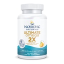 Nordic Naturals Ultimate Omega 2X, Sidrunimaitse - 60 pehmet geeli - 2150 mg Omega-3 - suure tugevusega kalaõli EPA & DHA-ga - edendab aju ja südame tervist - mitte-GMO - 30 serveerimist