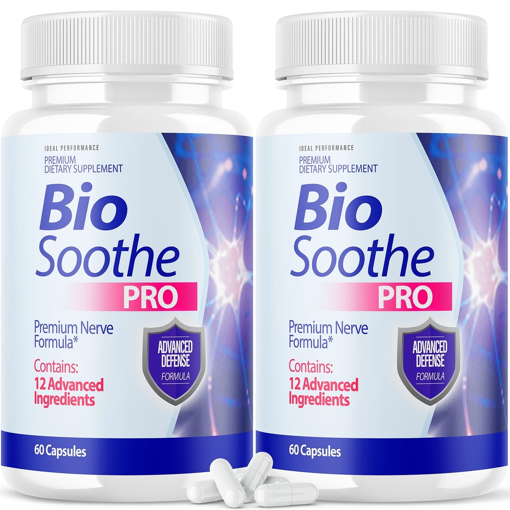 IDEALNE TULEMUSLIKKUS (2 Pack) Biosoothe Pro Neuropaatia ravikapsel närvivalu parandamise tablettidele Bio Soothe Premium Formula Supplement Alpha Fix Neeve (120 kapslit)