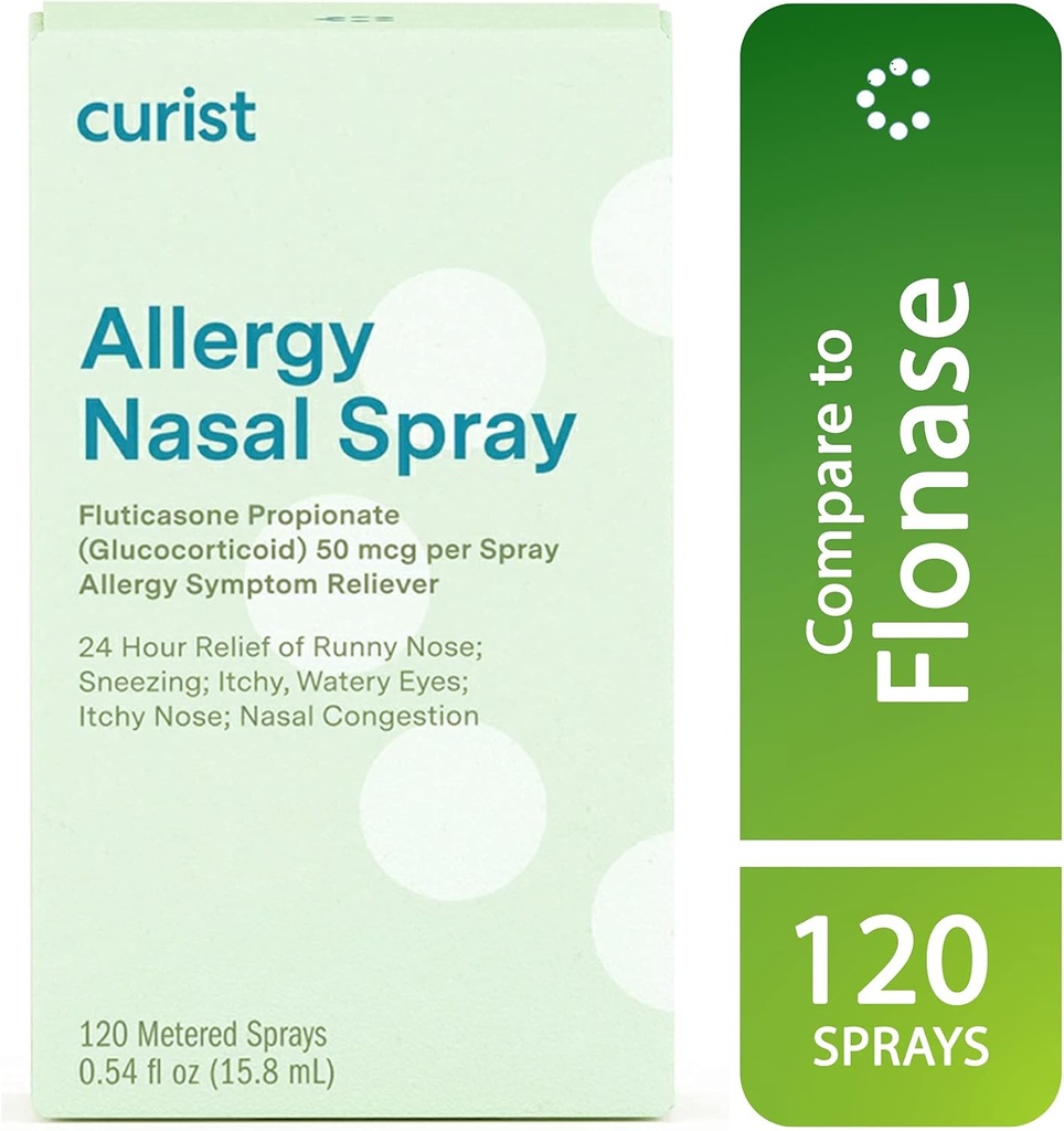 Curist Allergia Spray (120 Spray per pudel) 50 mcg Per Spray - Daily Allergy Spray