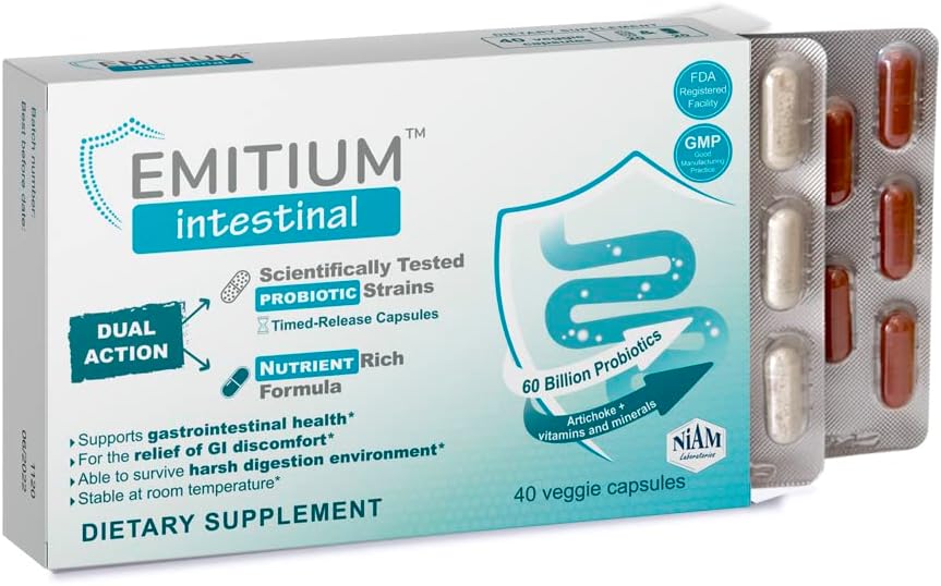 Probiootikumid ja prebiootikumid | IBS-i leevendus, kõhulahtisus, gaas, käärsoole tervis, seedetrakti tugi | Artišokk ja vitamiinid | ärritunud soolestik