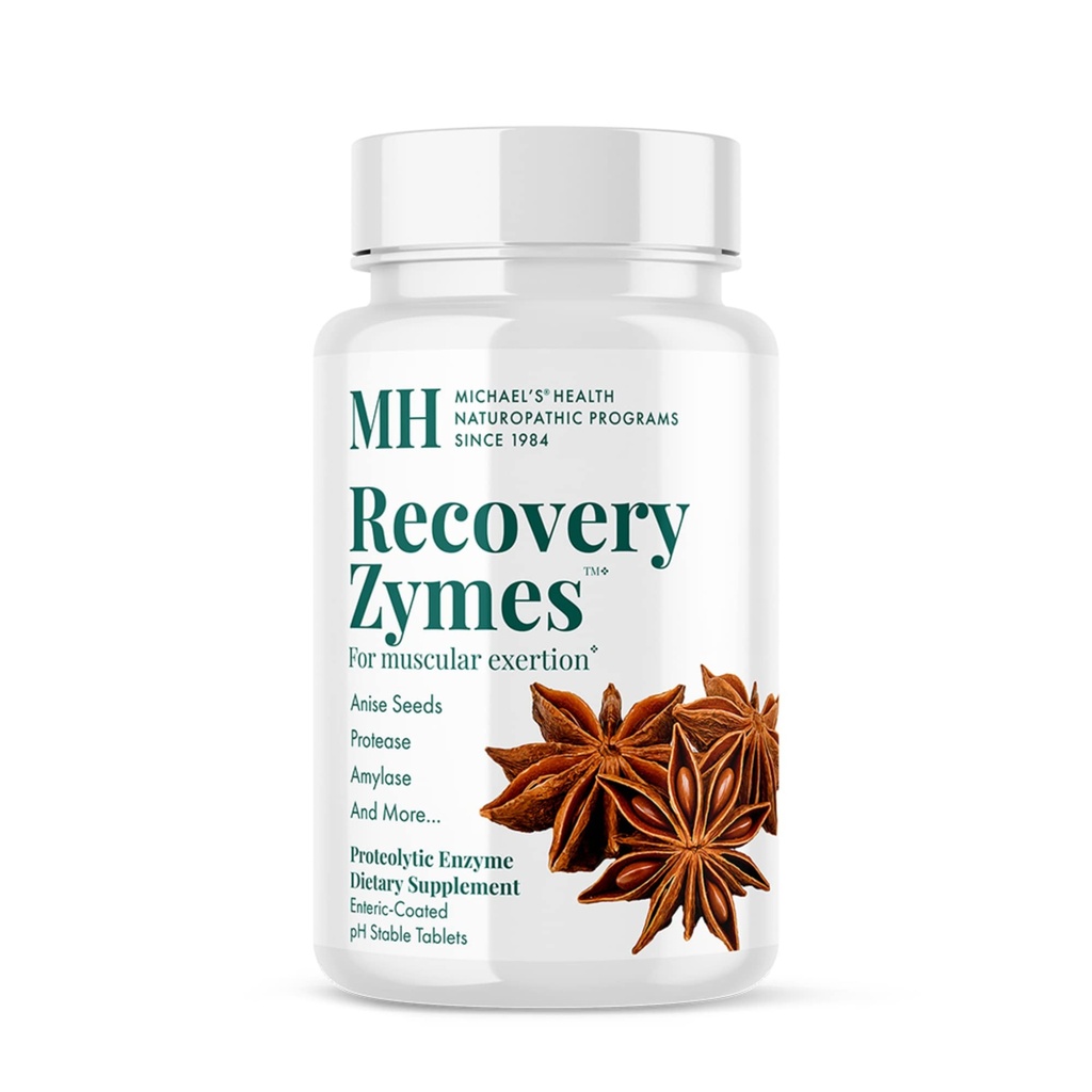 MICHAEL's Health Naturopathic Programs Recovery Zymes - 270 Enteric kaetud pH stabiilne tablett - Proteolüütiline Enzyme Supplement - toetab loomulikku põletikulist vastust - 45 Servings